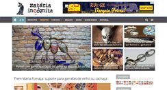 Desktop Screenshot of materiaincognita.com.br